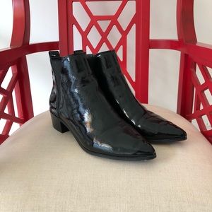 Black Patent Leather Chelsea Boot